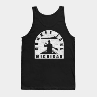 Durkee Lake Canoeing Michigan Tank Top